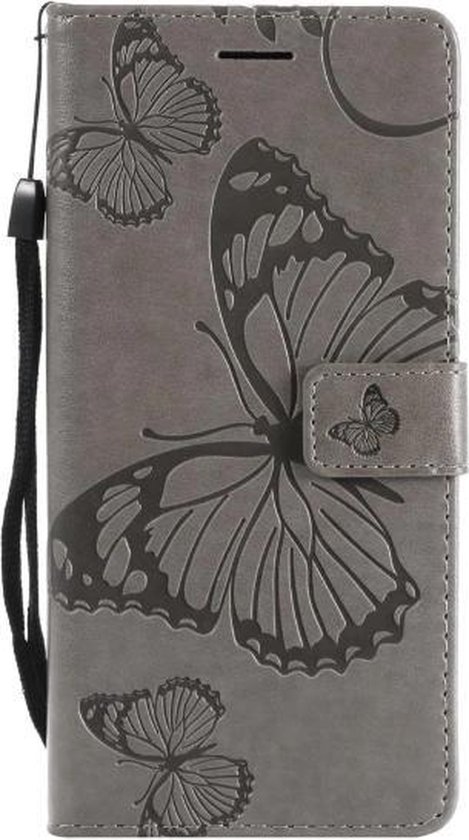 Samsung Galaxy S7 Bookcase hoesje vlinders (grijs) | bol.com