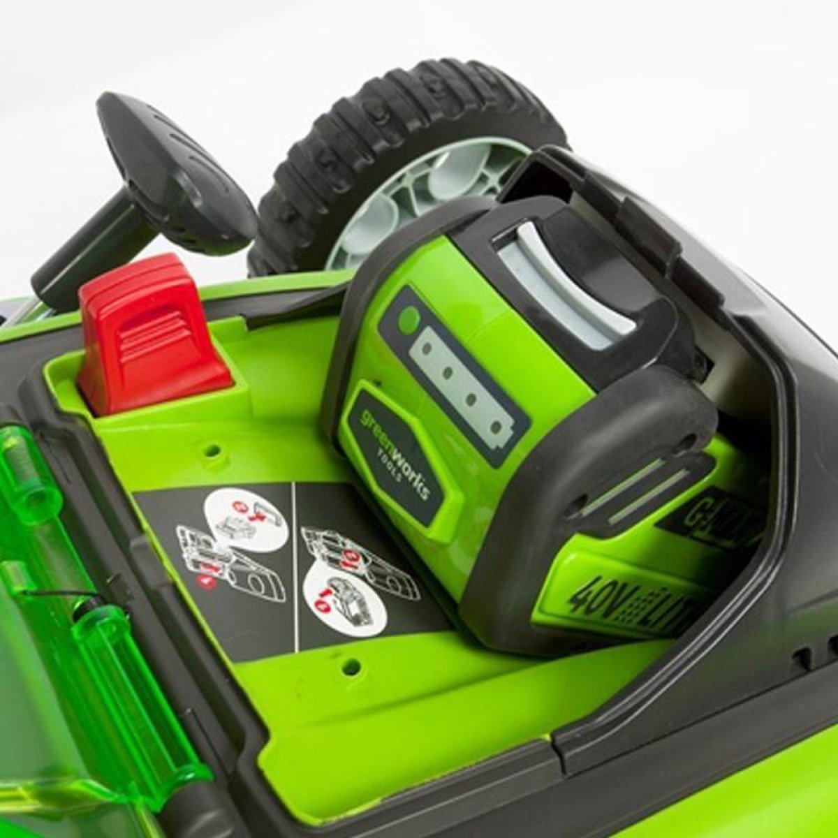 Greenworks G40LM41 40V tondeuse sans fil Li-ion nue - 50L - 41cm