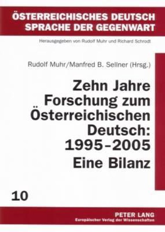 Zehn Jahre Forschung zum Österreichischen Deutsch: 1995-200 ... - cover