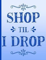 Shopping Notebook Shop Til I Drop List of Gift Purchases