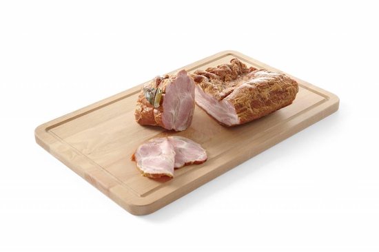 Essenhout Geolied HENDI Stokbroodsnijplank - Essenhout - Sapgeul & Geribd - 530x325mm ...