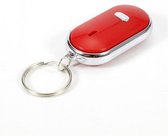 Je sleutels nooit meer kwijt met de Just Whistle Sleutelvinder - Fluiten en Klappen - Key Finder Sleutelhanger - Incl Batterijen - Rood