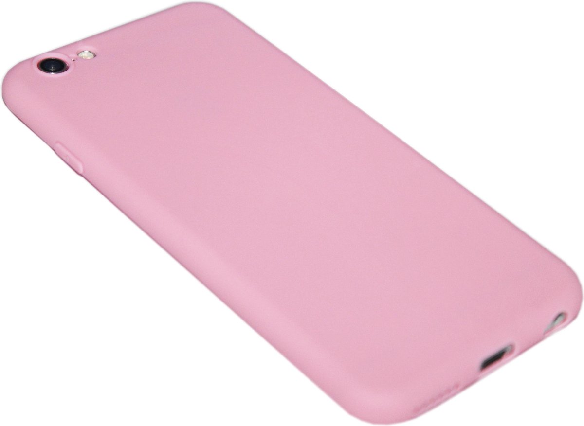 Roze siliconen hoesje Geschikt Voor iPhone 6 / 6S