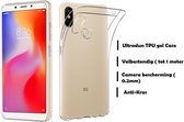DrPhone Xiaomi Mi Max 3 TPU Hoesje – Slim fit Ultra Dun Premium Soft-Gel Case – Transparant