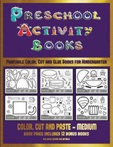 Printable Color, Cut and Glue Books for Kindergarten (Preschool Activity Books - Medium)