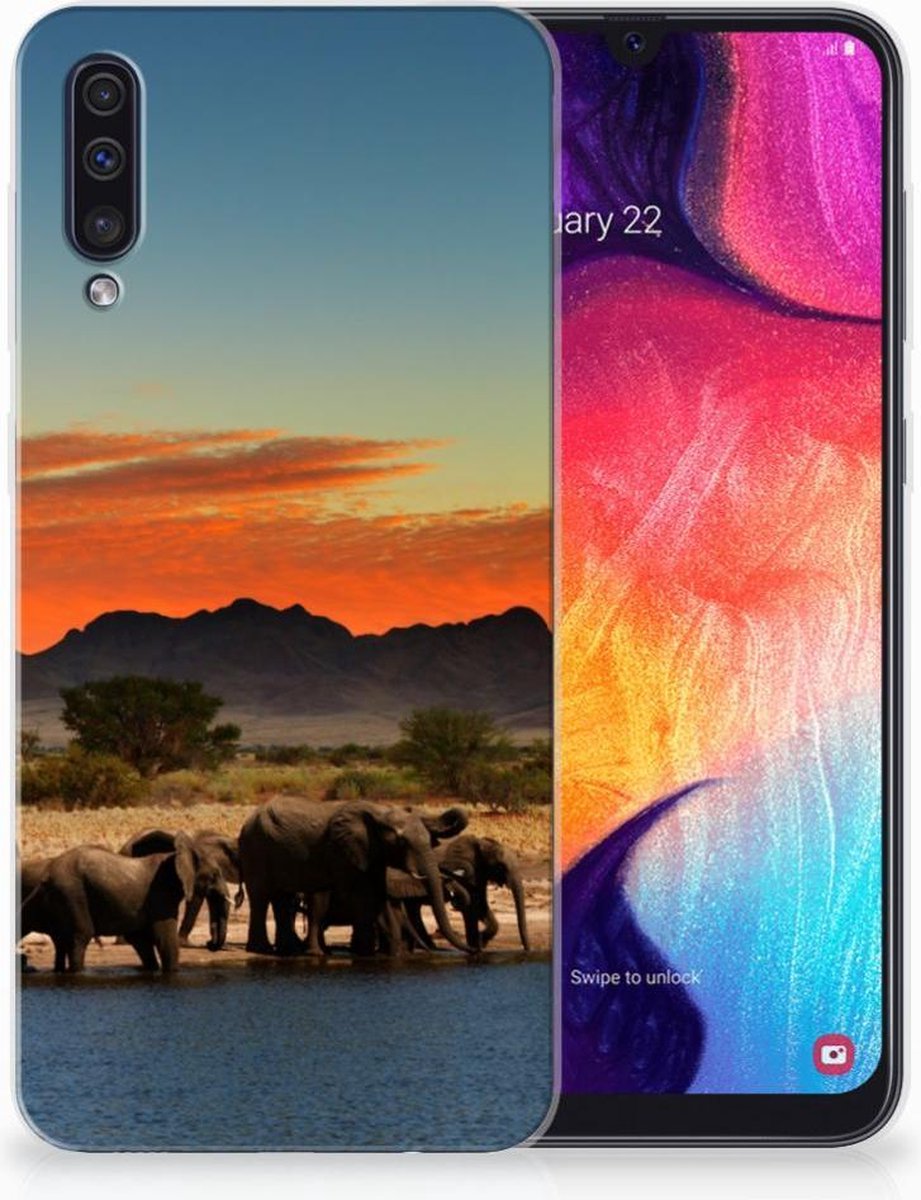 Samsung Galaxy A50 TPU Hoesje Olifanten