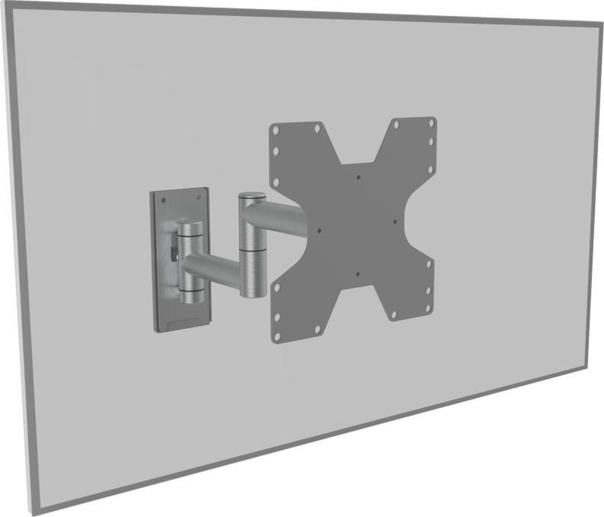 Cavus WMV2001 Draaibare Design Tv Muurbeugel - Ophangbeugel voor 15-37 inch Tv - max 20 kg - Premium Full motion - Aluminium
