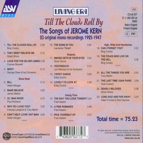Till The Clouds Roll By: The Songs Of Jerome Kern, Helen Forrest | CD