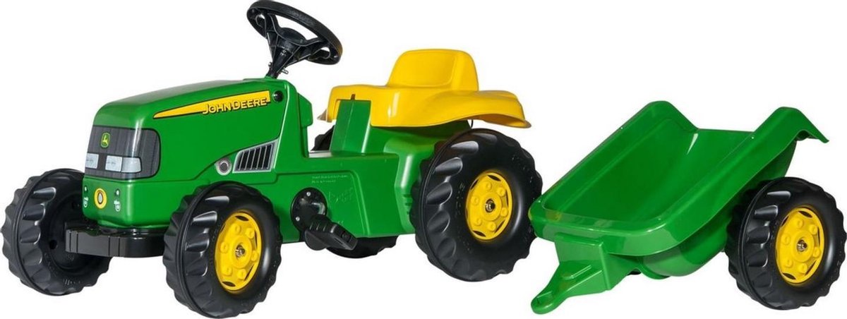 Rolly Toys 012190 RollyKid John Deere Tractor + Aanhanger | bol.com