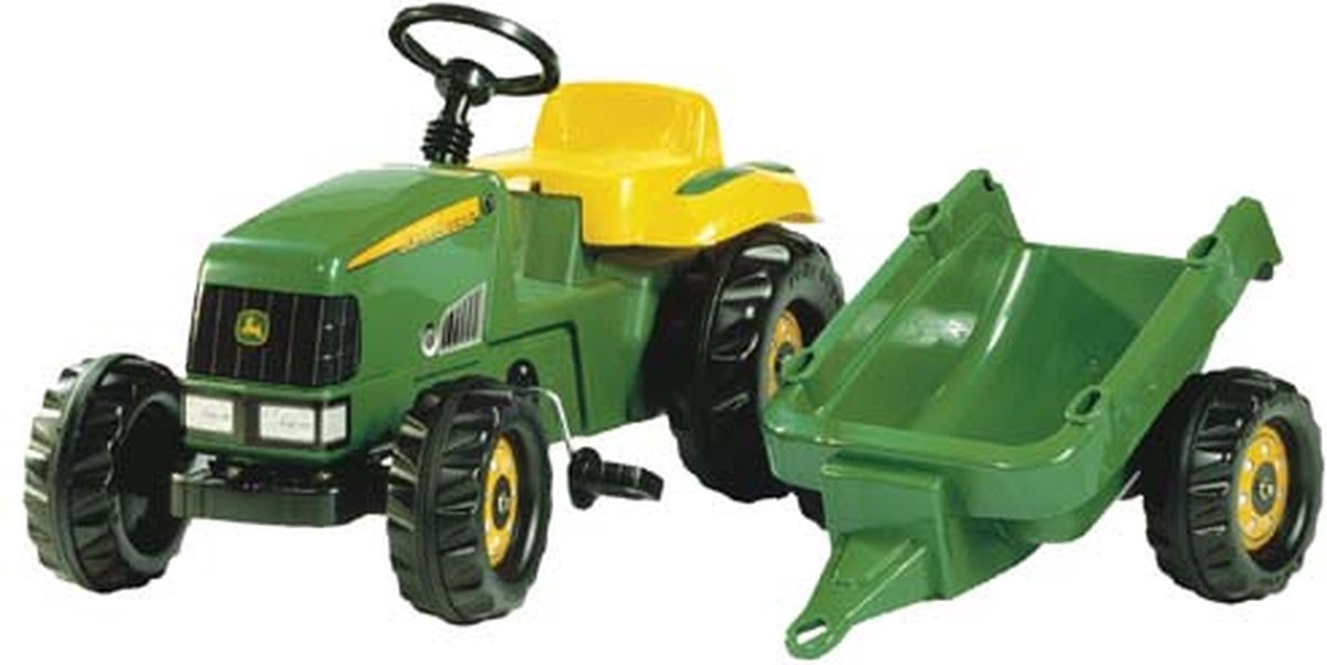 Vermelding sticker Profetie Rolly Toys Tractor - John Deere Met Aanhanger | bol.com