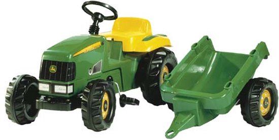 Rolly Toys Tractor - John Deere Met Aanhanger - Rolly Toys