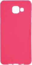 Solid Color Jelly TPU Silicone hoes Samsung Galaxy A5 2016 donker roze