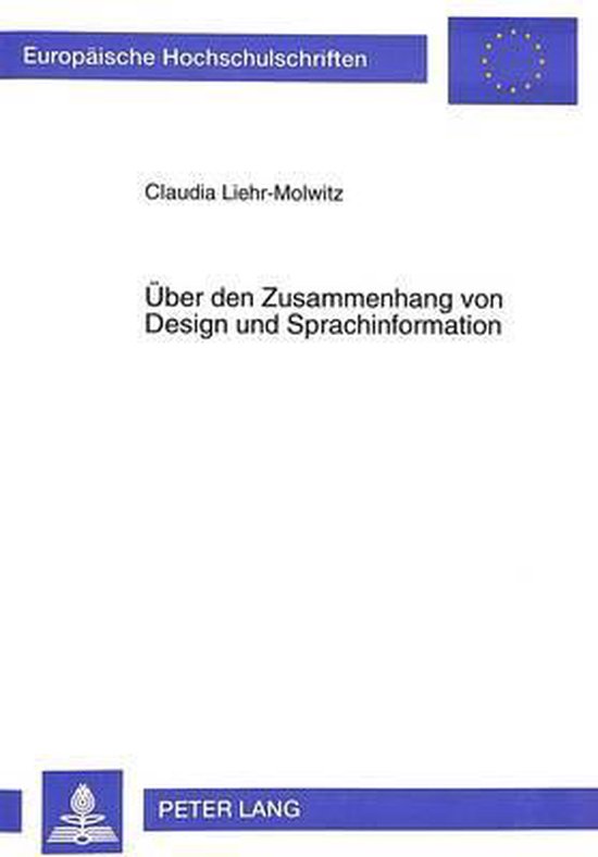 Über den Zusammenhang von Design und Sprachinformation - cover