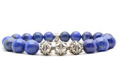 Beaddhism - Armband - Big Lapis Queen 3 - 10 mm - 19 cm