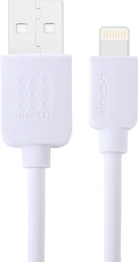 bol.com | Haweel Lightning USB Kabel iPhone X / 10 / iPhone 8 / 8 Plus /  iPhone SE / 5S / 5 /...