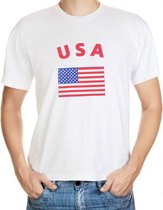Wit t-shirt Amerika heren S