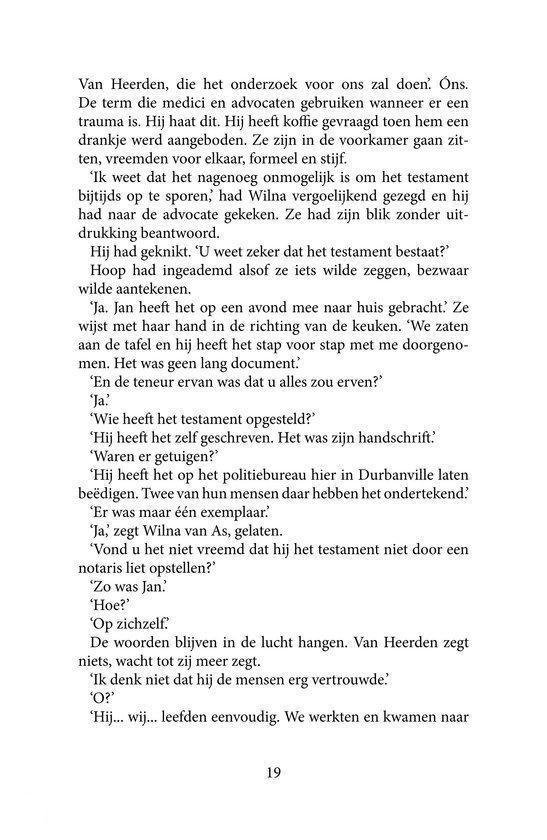 Boekpagina met tekst.