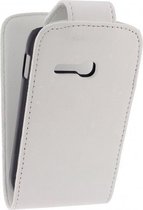Xccess Leather Flip Case Samsung Galaxy Fame Light S6790 White