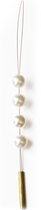 JwelU Haarkristallen BB2-18 White Pearl - Bruidsparels voor in het haar
