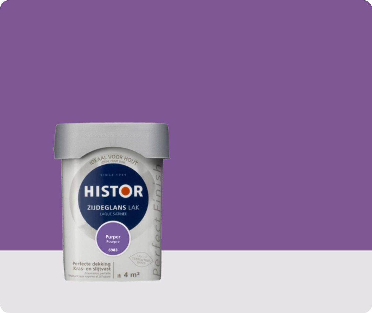 ding Vervreemding bijl Histor Perfect Finish Lak Zijdeglans 0,25 liter - Purper | bol.com