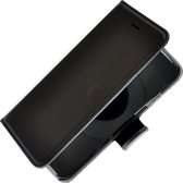 Apple iPhone 7 Plus Telefoonhoesje Echt Lederen Handmade Pearlycase Wallet Bookcase Zwart