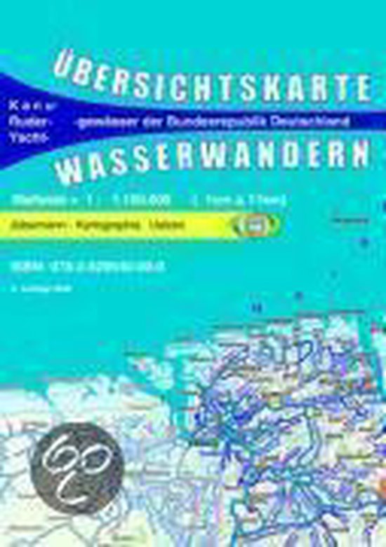 Wasserwandern Deutschland Übersichtskarte 1 : 1 100 000 - cover