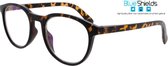 BlueShields by Icon Eyewear RFD350 Figo Beelschermbril met sterkte +3.00 - Tortoise - Blauw licht filter