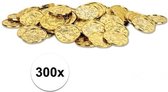 Piratenfeest munten goud 300 stuks