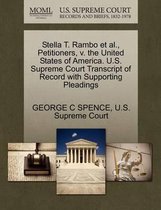 Stella T. Rambo Et Al., Petitioners, V. the United States of America. U.S. Supreme Court Transcript of Record with Supporting Pleadings