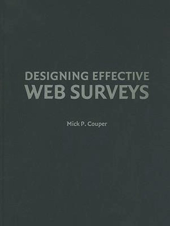 Designing Effective Web Surveys - cover