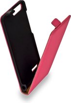Roze leder flipcase voor Huawei Ascend G6 4G cover hoesje