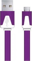 Esperanza EB183V USB-kabel 1 m USB 2.0 USB A Micro-USB B Violet, Wit