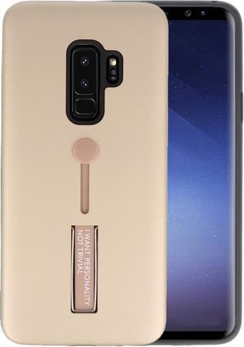 Goud Stand Case hoesje voor Samsung Galaxy S9 Plus