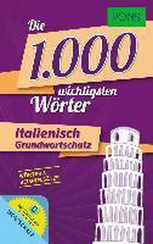 PONS Die 1.000 wichtigsten Wörter Italienisch Grundwortscha ... - cover