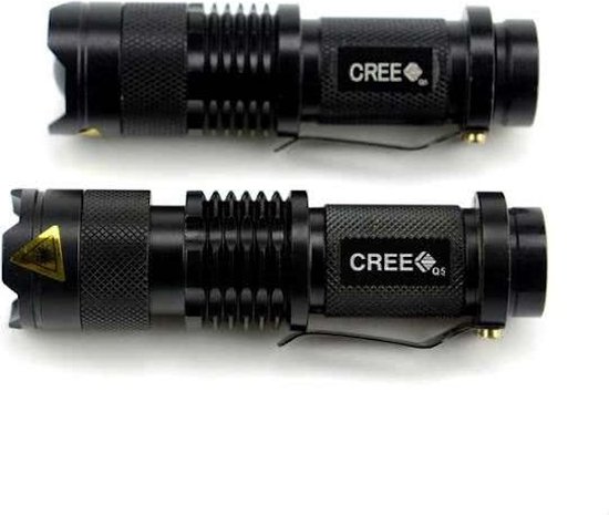 CREE Mini LED Zaklamp - 700 Lumen - Zwart