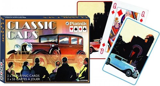Afbeelding van het spel Classic Cars Speelkaarten - Double Deck