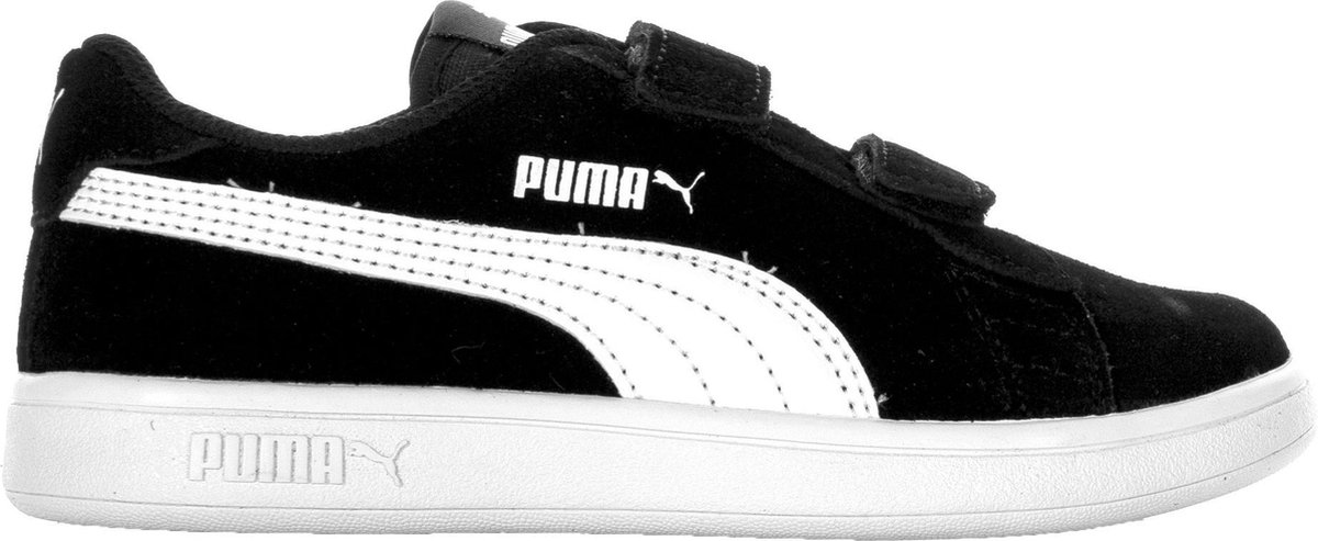 PUMA Smash v2 SD V PS Kinderen Sneakers - Puma Black-Puma White - Maat 34 |  bol.com