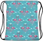 Flamingo Love Rugtas - Ideaal als Gymtas / Zwemtas