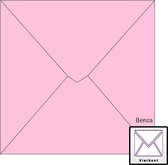 Benza Wenskaart Enveloppen - Vierkant 14 x 14 cm - Baby Roze - 50 stuks