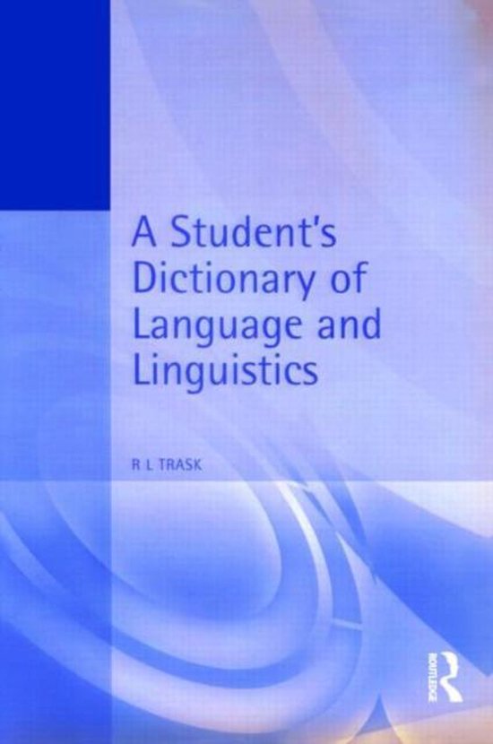 Student'S Dictionary Of Language And Linguistics - cover