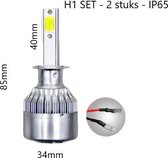 H1 autolamp set | 2x LED koplamp 36W | COB xenon wit 6000K | 8-48V