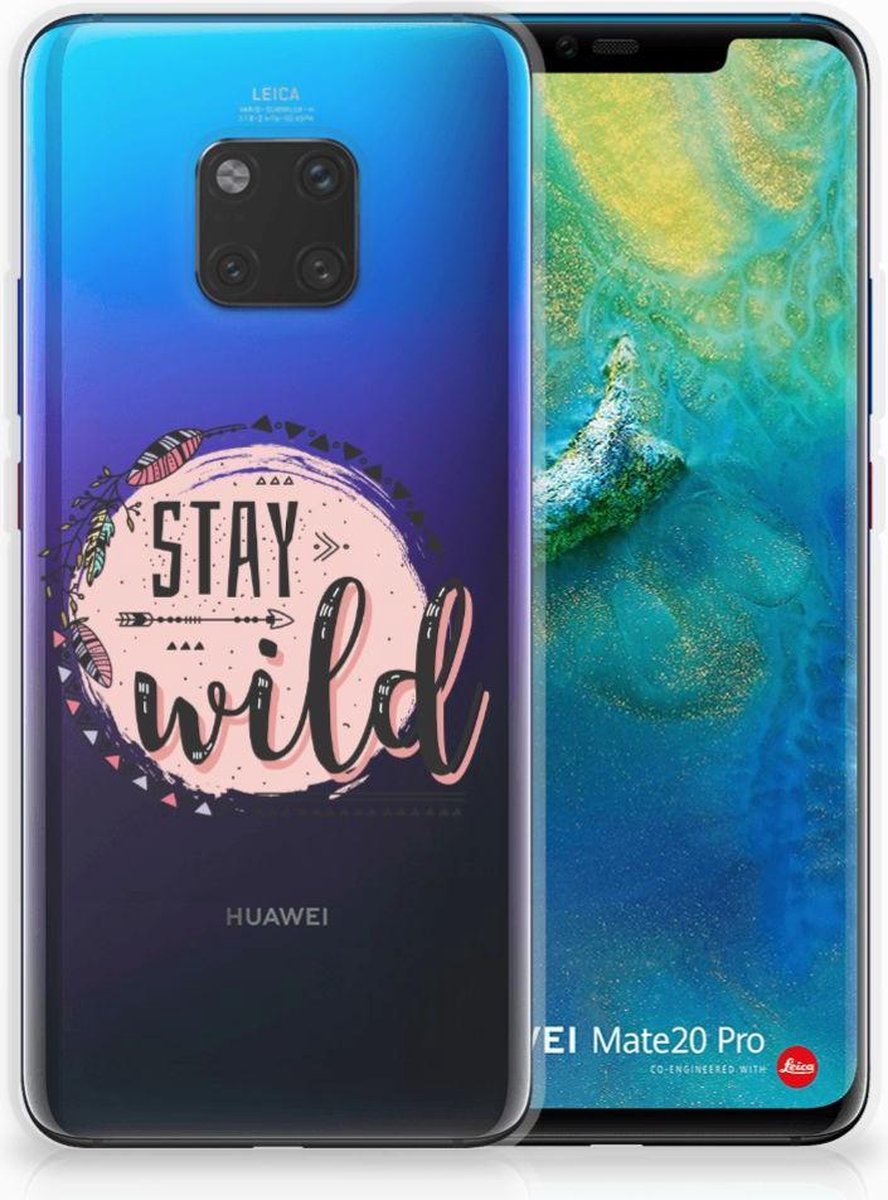 Huawei Mate 20 Pro Telefoonhoesje met Naam Boho Stay Wild
