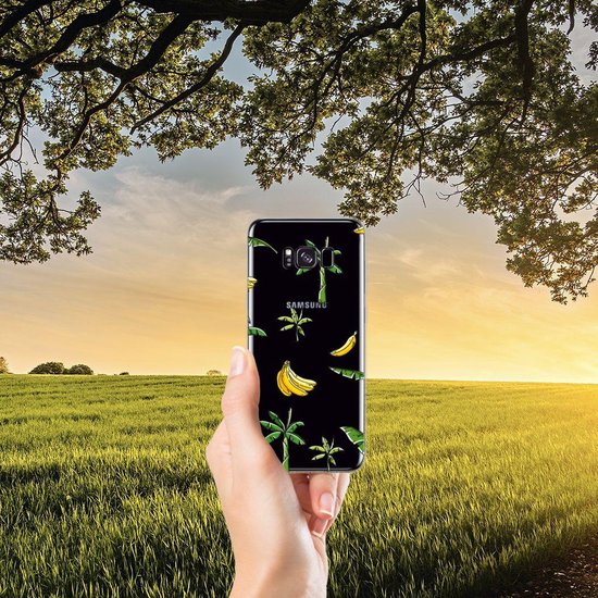 Coque pour Samsung Galaxy S8 Plus Housse TPU Silicone Etui Bananier