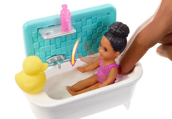 Coffret Barbie Skipper Babysitter Mattel avec poussette - Poupée