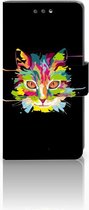 Bookcase Sony Xperia X Compact Cat Color