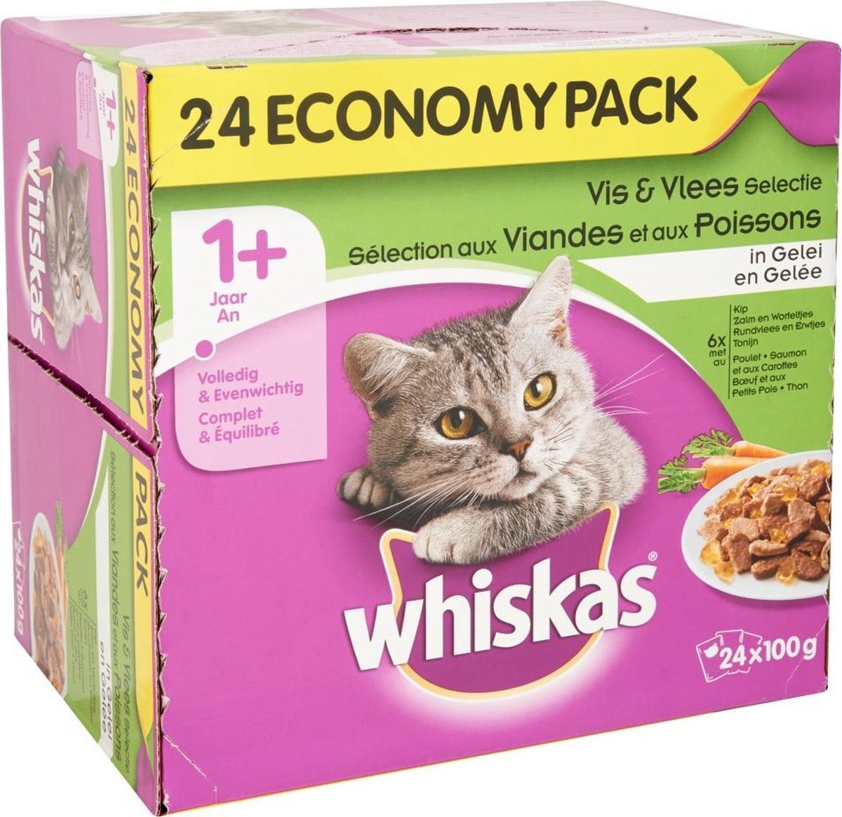 Nourriture sèche pour chats Whiskas Sélections de viande, 9,1 kg