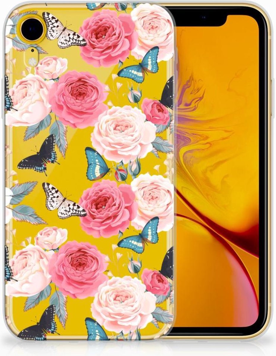 Apple iPhone Xr TPU Case Butterfly Roses