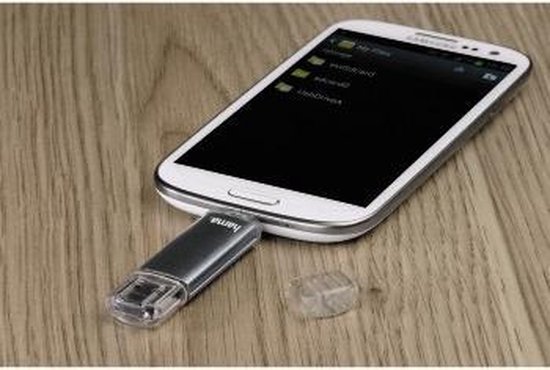 Hama FlashPen Laeta Twin USB-stick smartphone/tablet Grijs 32 GB USB 2.0, Micro-USB 2.0 - Hama