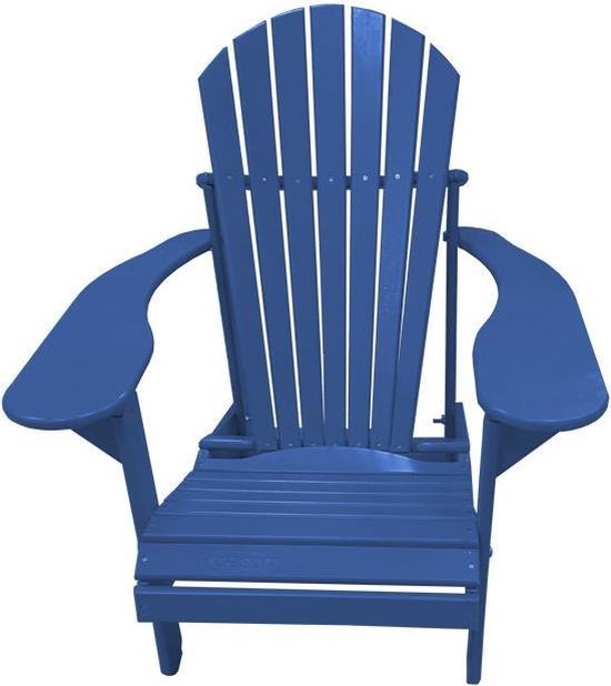 ik ga akkoord met Matrix verklaren Bouwpakket - Kunststof Comfy Chair CCC 100 - Tuinstoel - Blauw - Adirondack  - Bearchair | bol.com
