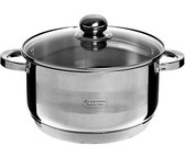 EDENBERG - Marmite avec couvercle - Ø 16 cm - Equipé d'un fond 5 couches - EB-3003